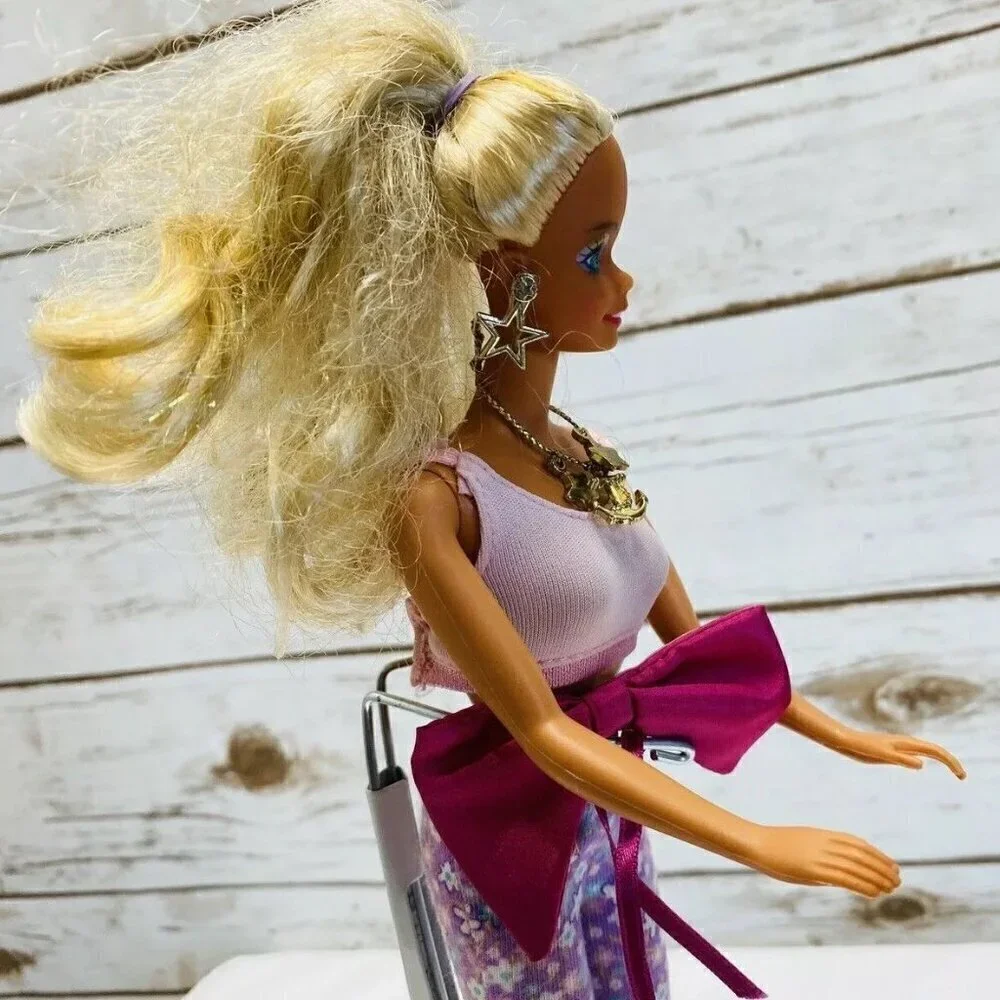 MATTEL BARBIE Doll Long Blonde Hair Blue Eyes Two Piece 12